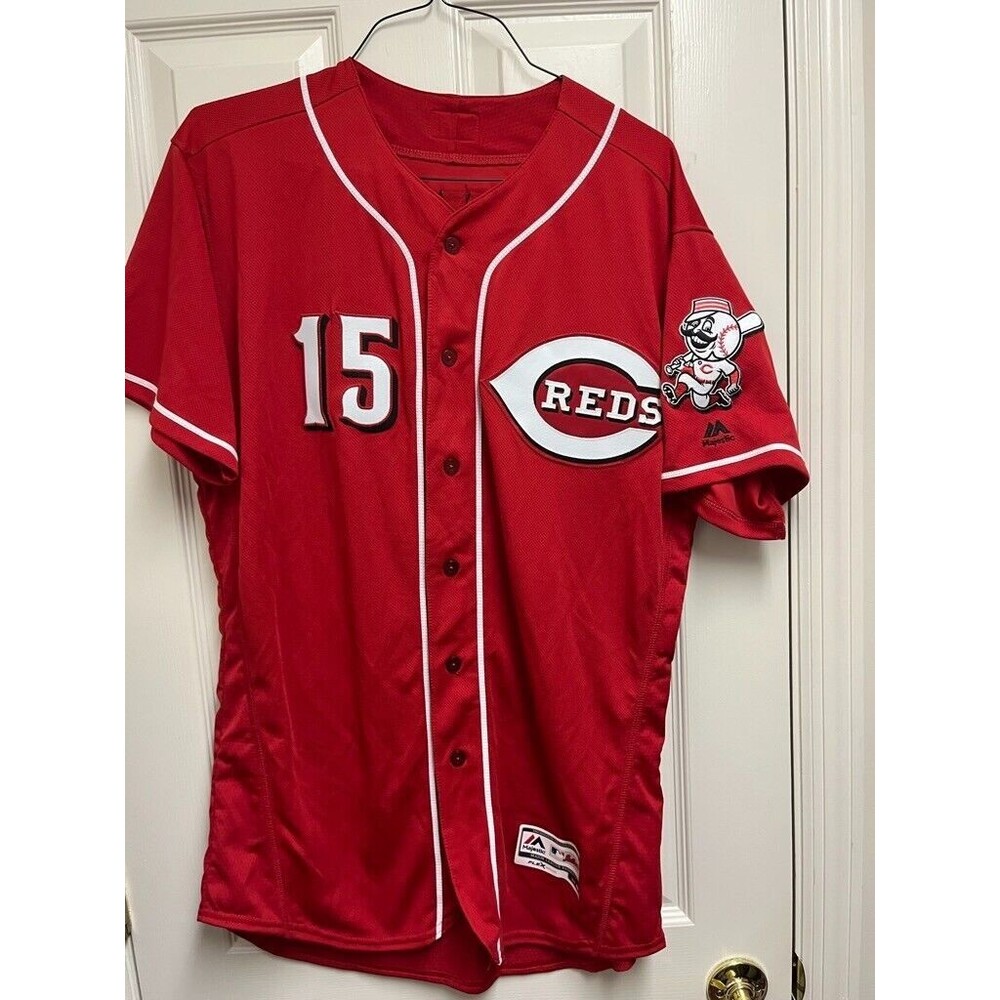 NWOT #15 Janda Cincinnati Reds 44 Flex Base Jersey Red